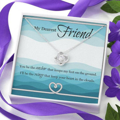 Friendship Necklace “ Gift To Best Friend “ Necklace For Friend “ My Friend Love Knot Necklace