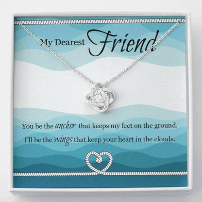 Friendship Necklace - Gift To Best Friend - Necklace For Friend - My Friend Love Knot Necklace