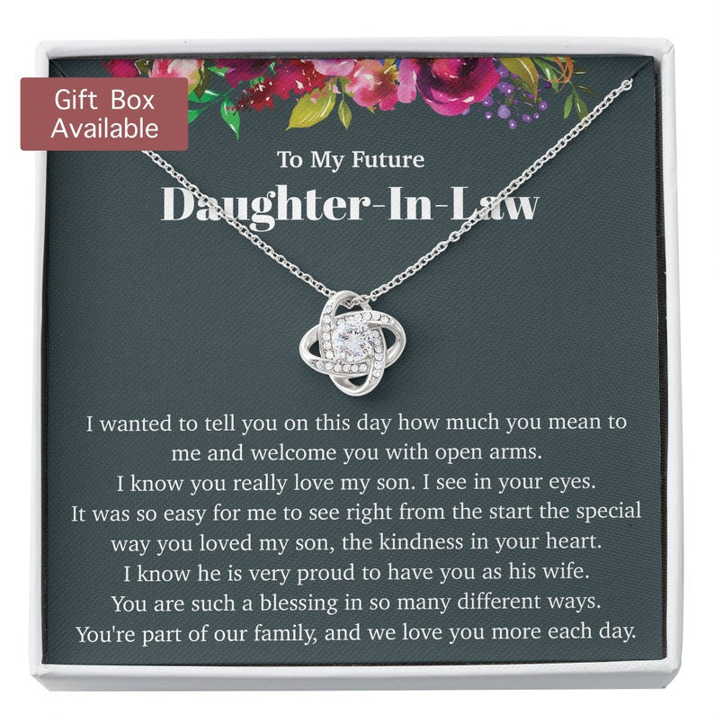 Future Daughter In Law Necklace, Future Daughter In Law Gift From Mother In Law, Future Daughter In Law Gift, Daughter In Law Gift Necklace