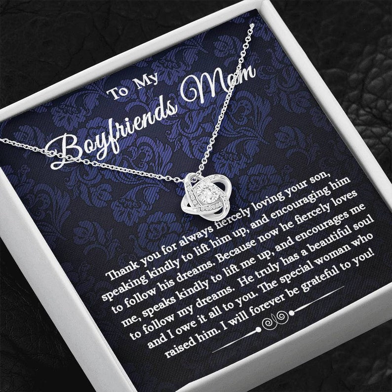 Future Mother-In-Law Necklace, Gift For Boyfriend’S Mom, Boyfriend’S Mom Gift, To My Boyfriends Mom Gift, Christmas Necklace V3