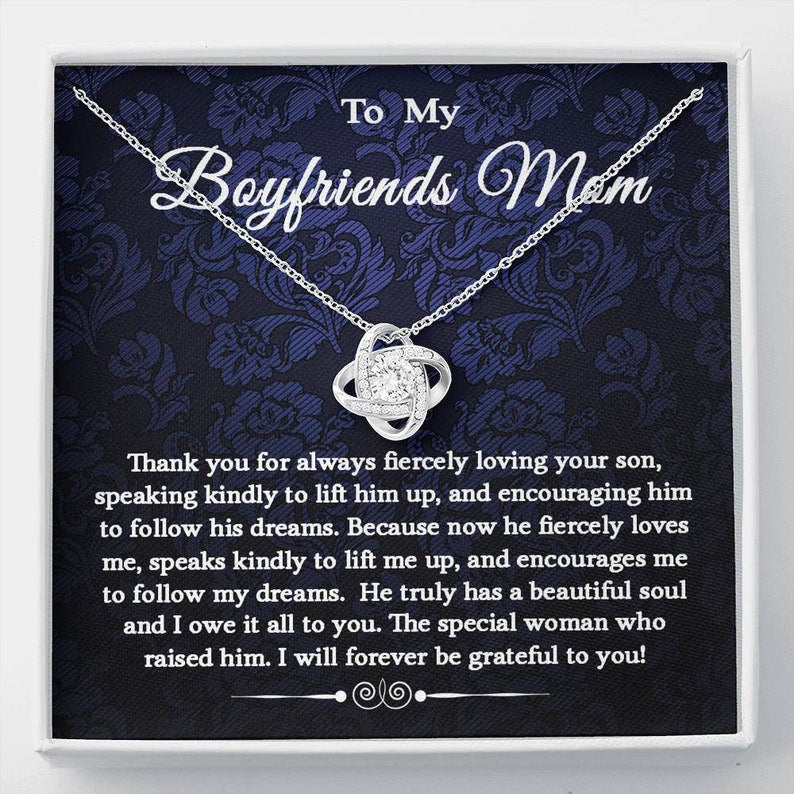 Future Mother-in-law Necklace, Gift For Boyfriend's Mom, Boyfriend's Mom Gift, To My Boyfriends Mom Gift, Christmas Necklace V3