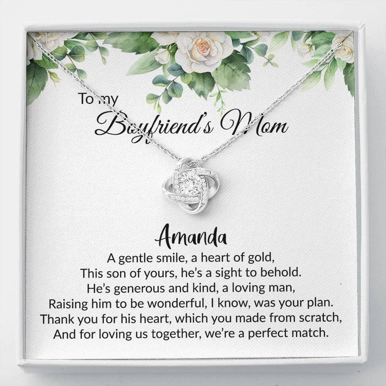 Future Mother-in-law Necklace, Gift For Boyfriend's Mom, Boyfriend's Mom Gift, To My Boyfriends Mom Gift, Mother's Day Necklace