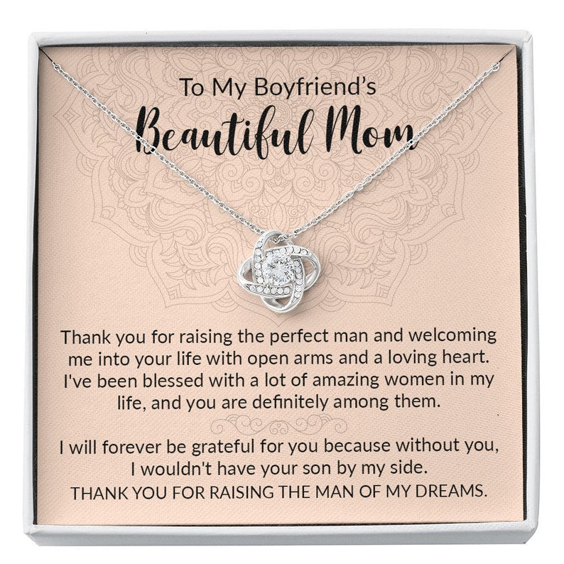 Future Mother-in-law Necklace, Gift For Boyfriend's Mom, Boyfriend's Mom Gift, To My Boyfriends Mom's Gift, Mother's Day Necklace