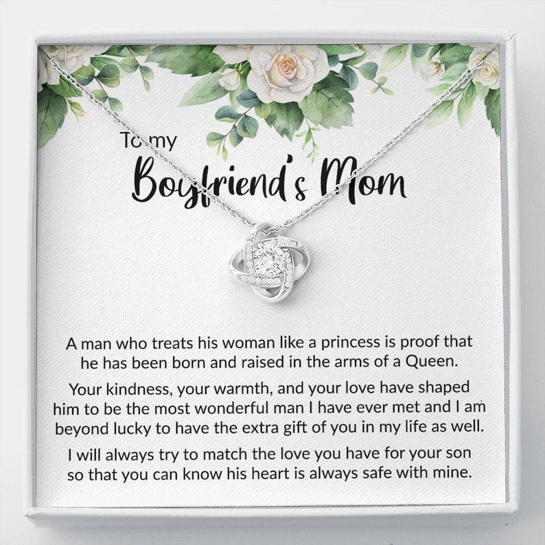 Future Mother-in-law Necklace, Gift For Boyfriend's Mom, Boyfriend's Mom Gift, To My Boyfriends Mom's Mother's Day Necklace