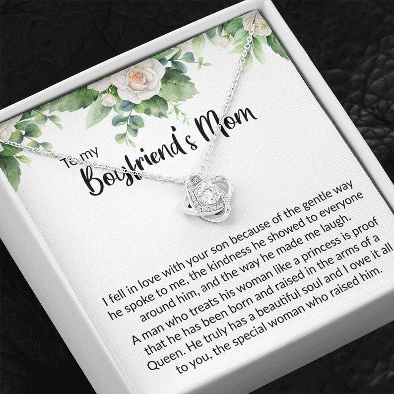 Future Mother-In-Law Necklace, Gift For Boyfriends Mom, To My Boyfriend’S Mom Necklace, Gift For My Boyfriend’S Mom Christmas Birthday