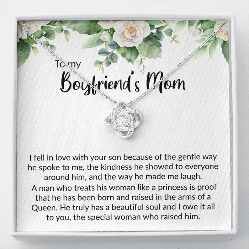 Future Mother-in-law Necklace, Gift For Boyfriends Mom, To My Boyfriend's Mom Necklace, Gift For My Boyfriend's Mom Christmas Birthday