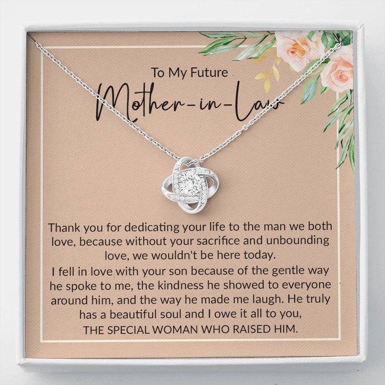 Future Mother-in-law Necklace, Gift For Future Mother-in-law, To My Future Mother In Law Gift For Christmas, Gift For Boyfriend's Mom