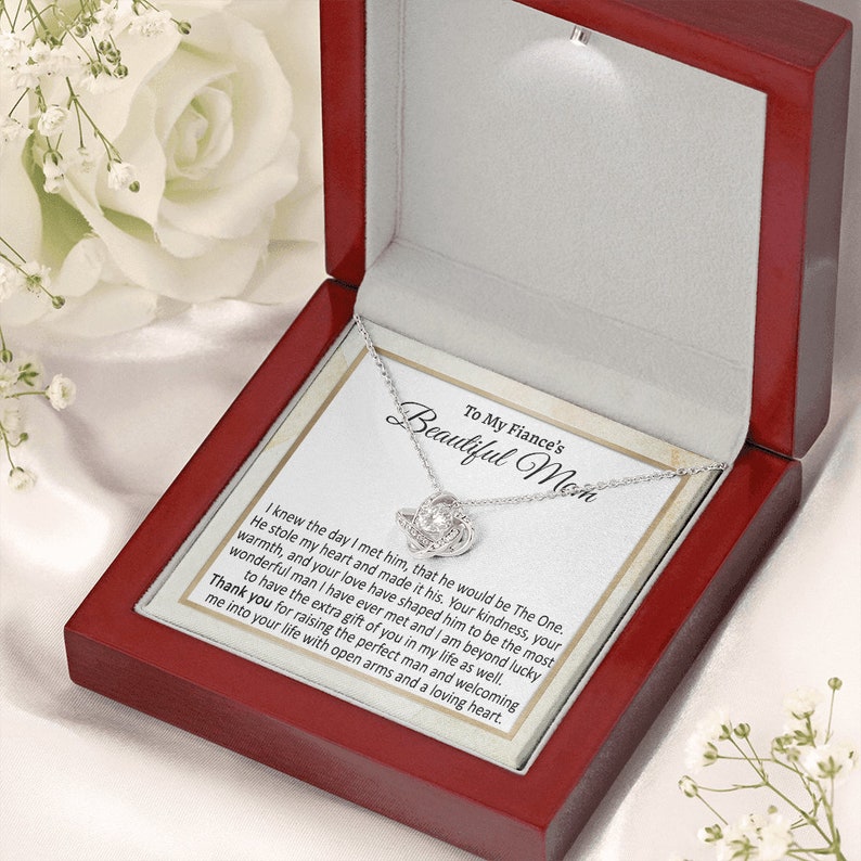 Future Mother-In-Law Necklace, Necklace To My Fiance’S Mom Gift From Her For Future Mother In Law To Be