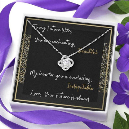 Future Wife Necklace “ Necklace For Fiance “ Gift Necklace Message Card “ To My Future Wife Enchanting “ Fiance