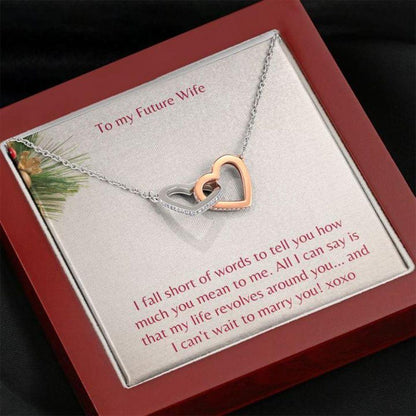 Future Wife Necklace “ Necklace For Fianc� “ Gift Necklace With Message Card Future Wife Holiday