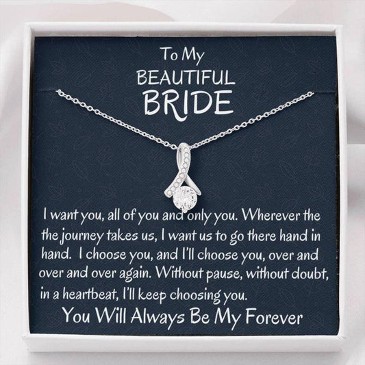 Future Wife Necklace, To My Beautiful Bride Necklace, Groom To Bride Gift, Wife To Be Gift, My Love Gift