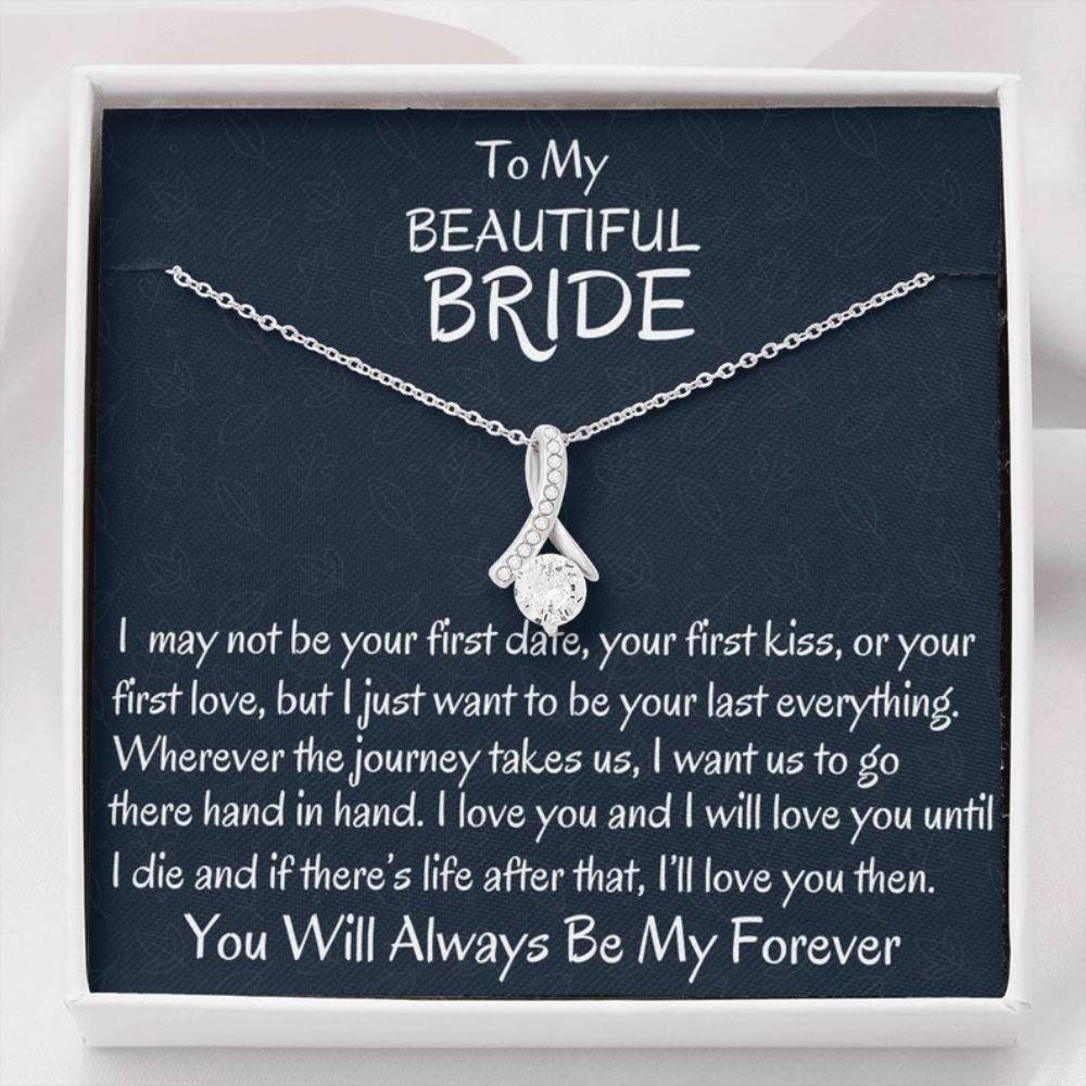Future Wife Necklace, To My Bride Necklace, Wedding Day Gift For Bride From Groom, Gift For Wife To Be