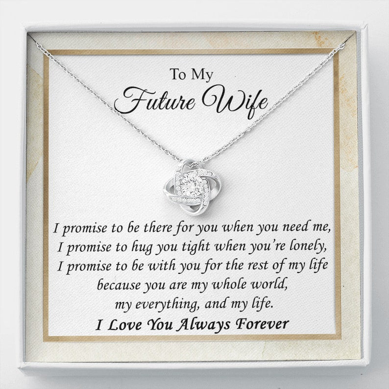 Future Wife Necklace, To My Fiance Necklace, Bride To Be Gift, Romantic Fiancee Jewelry, Necklace For Fiancee, Engagement Gift For Her