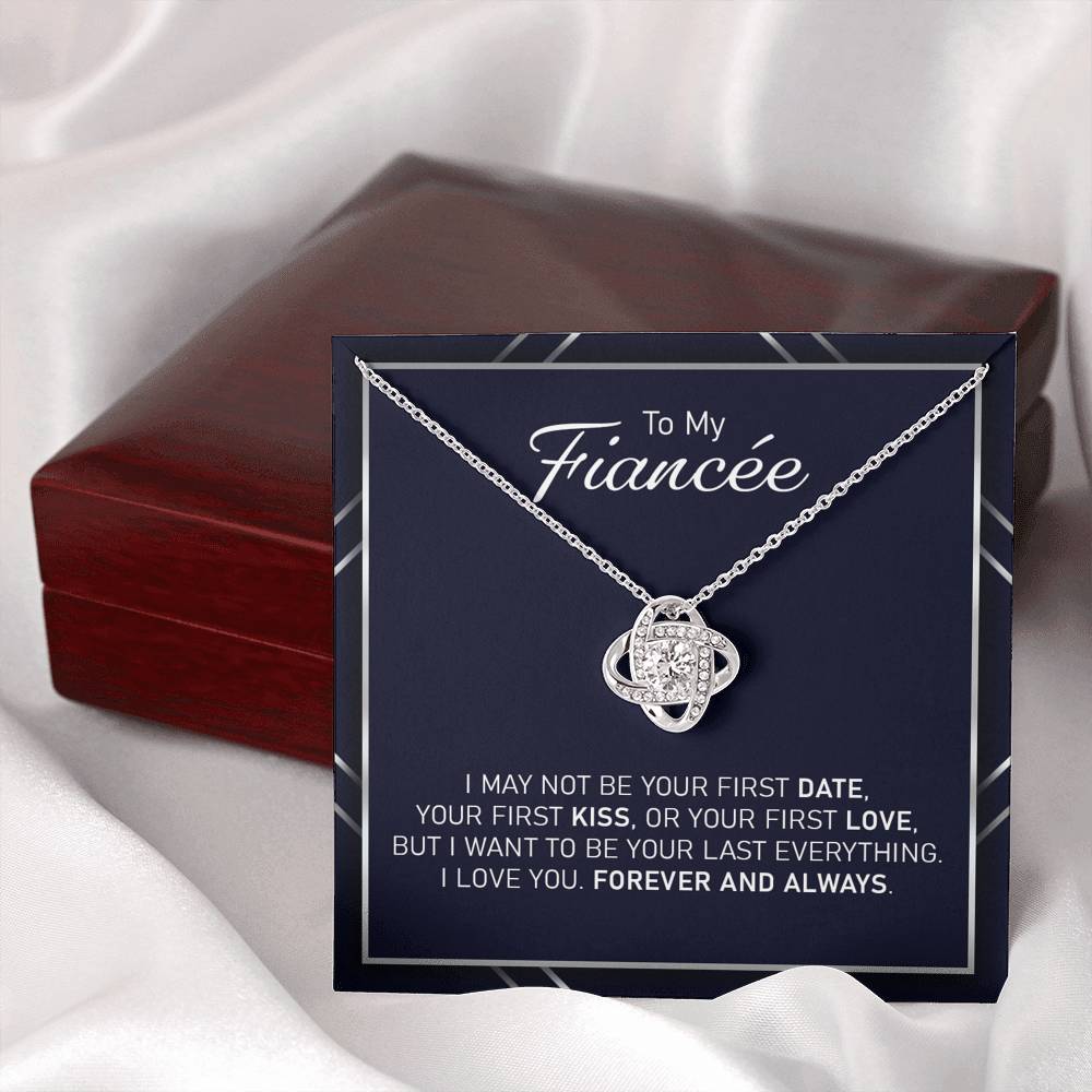 Future Wife Necklace, To My Fianc�E “ Your Last Everything Forever And Always Love Knot Necklace