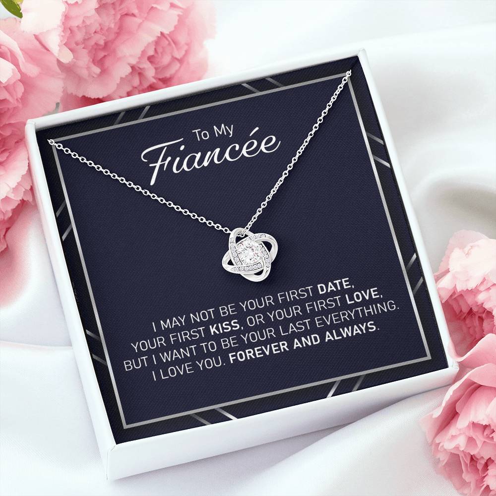 Future Wife Necklace, To My Fianc�e - Your Last Everything Forever And Always Love Knot Necklace