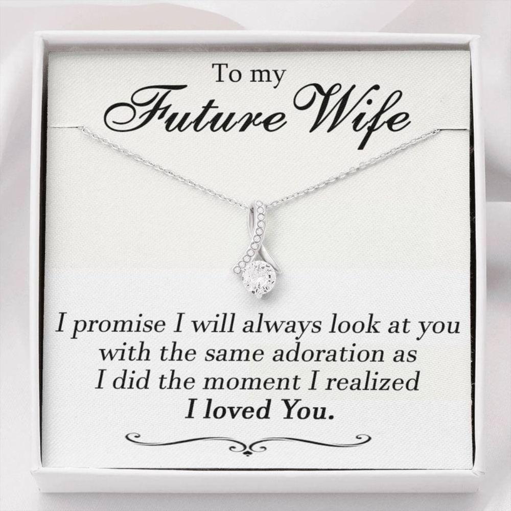 Future Wife Necklace, To My Future Wife Necklace, Engagement Gift For Future Wife, Sentimental Gift For Bride Groom, Fiance Gift For Her Valentine's , Fiance Gift