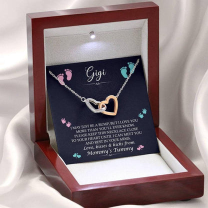 Grandmother Necklace, Gigi To Be Necklace From Mommy’S Tummy “ Grandmother Announcement Gift