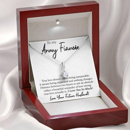 Girlfriend Necklace, Future Army Wife, Army Fiancee Necklace, Engagement Gift For Army Girlfriend, Gift Idea For Army Wife, Bride To Be