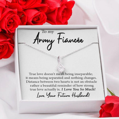 Girlfriend Necklace, Future Army Wife, Army Fiancee Necklace, Engagement Gift For Army Girlfriend, Gift Idea For Army Wife, Bride To Be