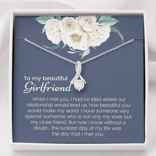 Girlfriend Necklace, Gift For Girlfriend, Christmas Necklace For Girlfriend, Girlfriend Birthday Anniversary Necklace