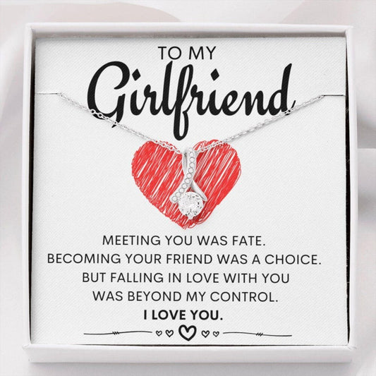 Girlfriend Necklace, Gift For Girlfriend, Girlfriend Gifts, Valentine's Day, Romantic Gift, Best Girlfriend Present