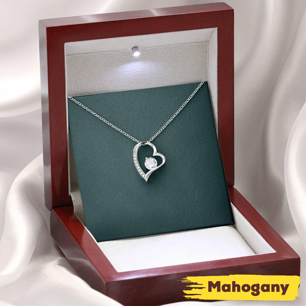 Girlfriend Necklace, Gift Necklace With Message Card Because Of You Lgbt+ Heart Necklace