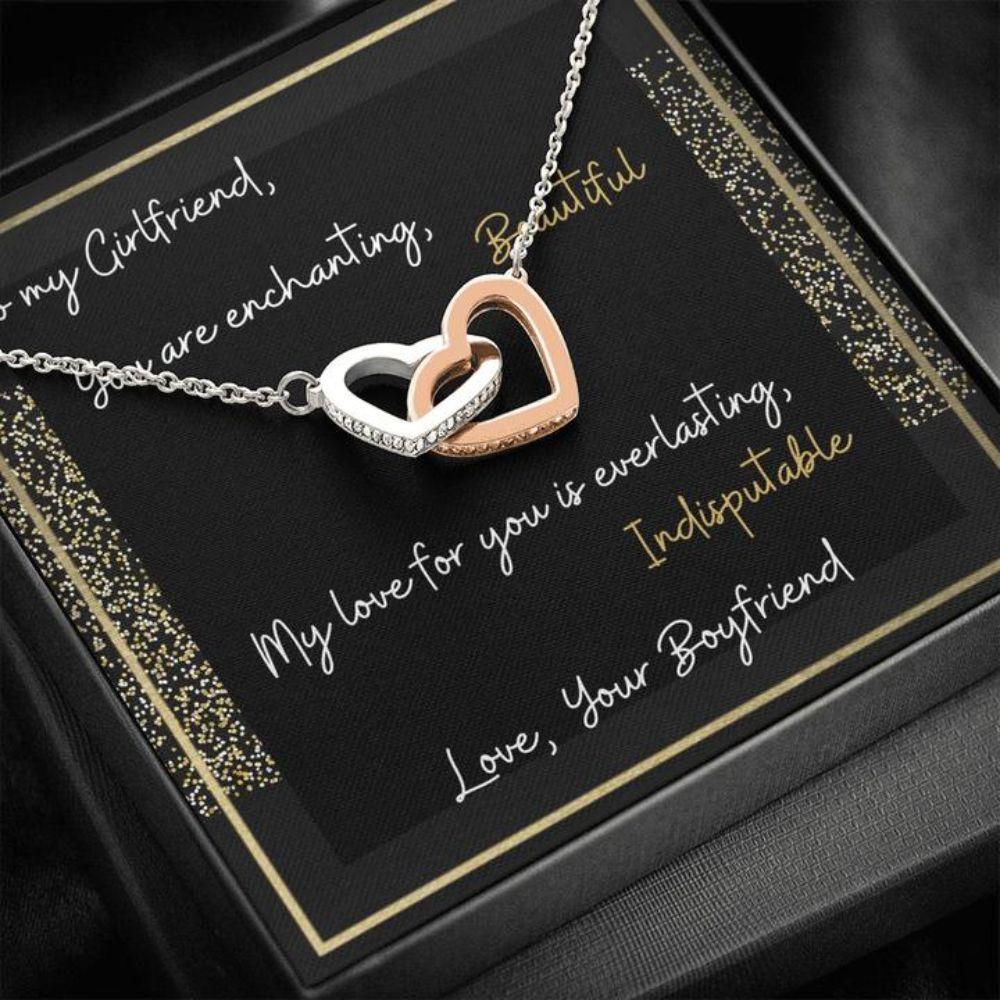 Girlfriend Necklace - Gift To Girlfriend - To My Girlfriend - Indisputable 