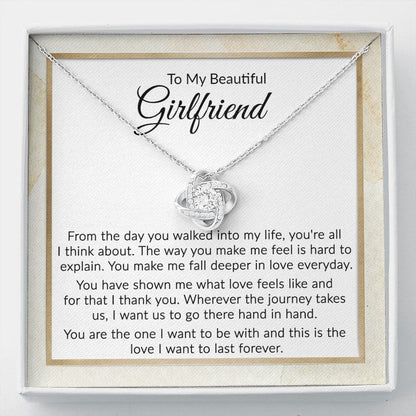 Girlfriend Necklace, Gifts For Girlfriend, Gifts For Girlfriend, Long Distance Relationship Gift For Girlfriend, Promise Necklace V3
