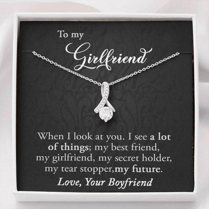 Girlfriend Necklace, Girlfriend Gift, Gift For Girlfriend, Anniversary Gift For Girlfriend, Girlfriend Birthday Necklace, Girlfriend Birthday