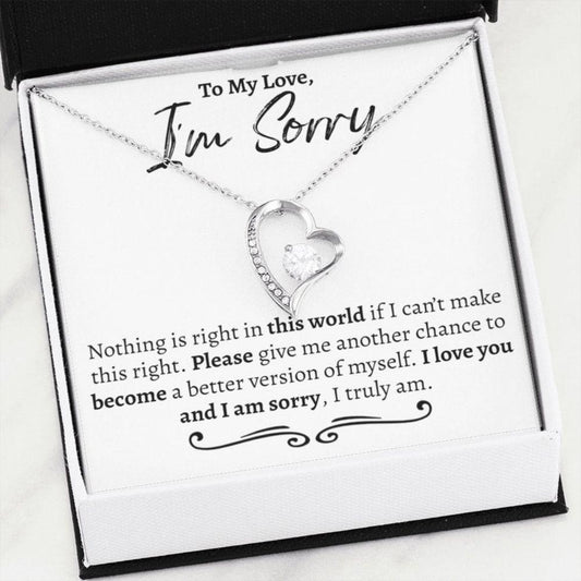 Girlfriend Necklace, I'm Sorry Gift For Her, Apologizing Gift, Sorry Gift Necklace For Girlfriend, Apology Gift For Her