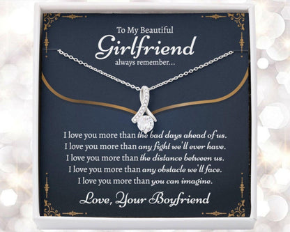 Girlfriend Necklace, Meaningful Girlfriend Necklace, Gift For Girlfriend On Her Birthday, Surprise Gift For Girlfriend
