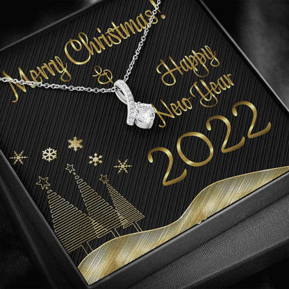 Girlfriend Necklace, Merry Christmas And Happy New Year Gift For Her