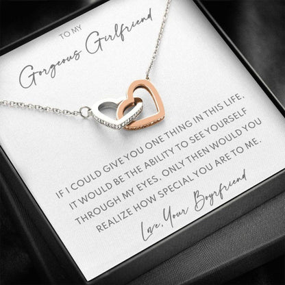 Girlfriend Necklace, Necklace For Girlfriend, Valentines Day Gift, Anniversary Necklace Gift From Boyfriend