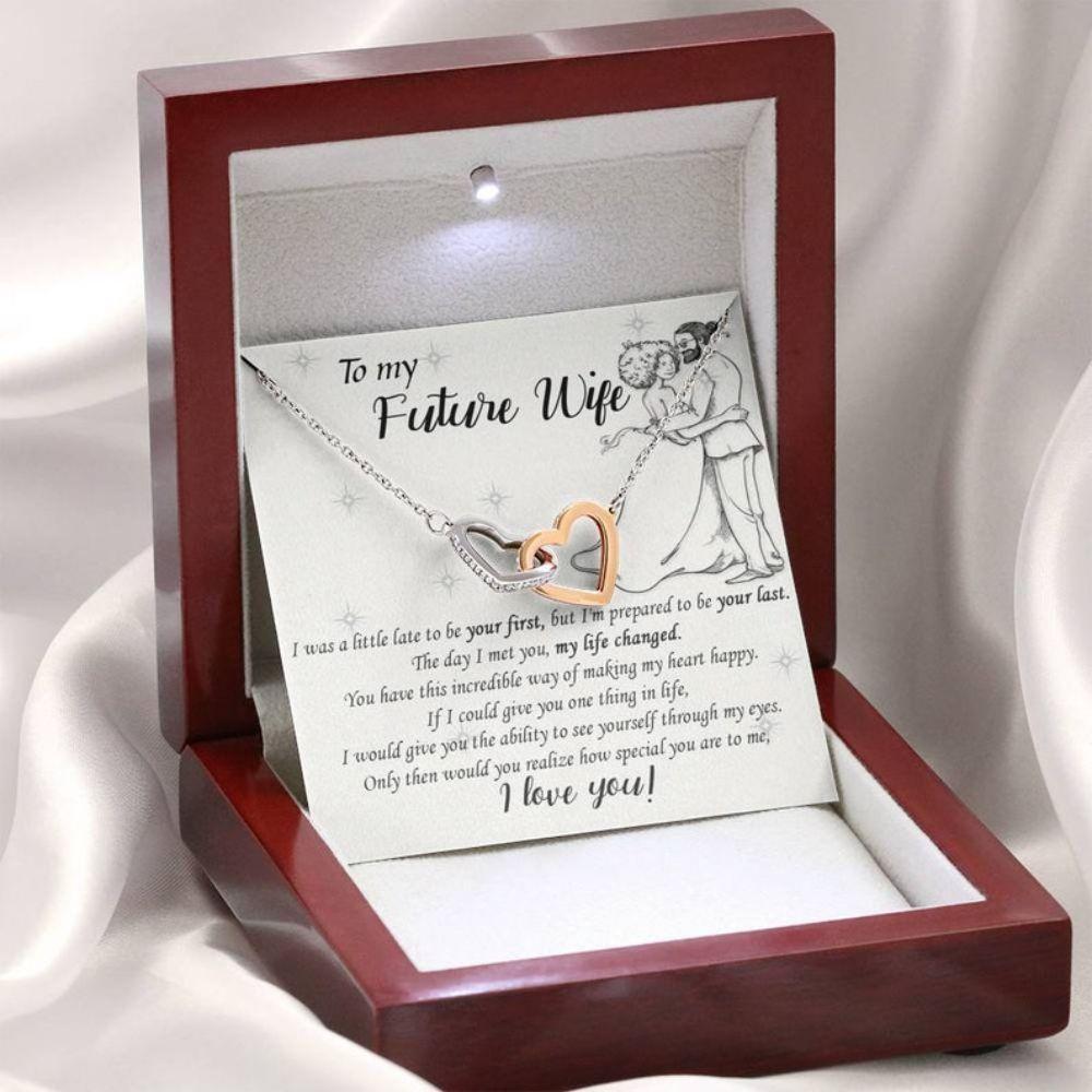 Girlfriend Necklace, To My Future Wife Necklace, Engagement Valentines Day Gift For Future Wife, Necklace For Fiancee