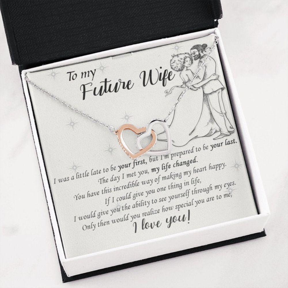 Girlfriend Necklace, To My Future Wife Necklace, Engagement Valentines Day Gift For Future Wife, Necklace For Fiancee, Future Wife Birthday Necklace, Gift For Her