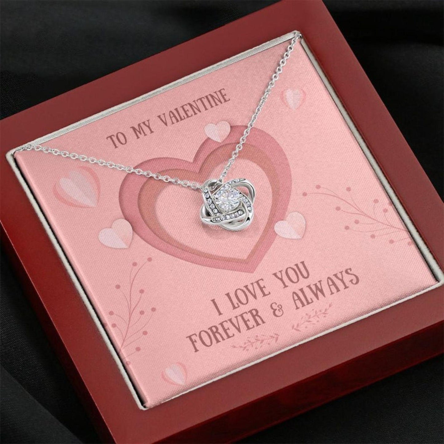 To My Girlfriend Necklace Gift For Valentine Gift - 925 Sterling Silver Pendant