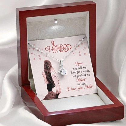 To My Girlfriend Necklace Gifts, Valentines Day Gifts For Her - 925 Sterling Silver Pendant