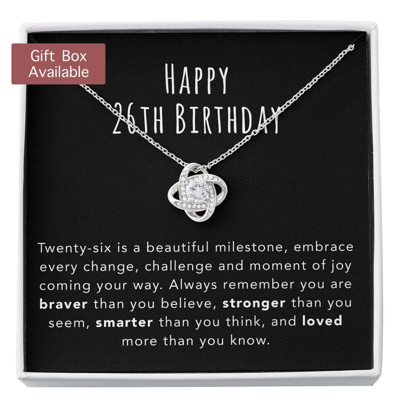 Girlfriend Necklace, Wife Necklace, 26th Birthday Necklace Gift For Her, 26th Birthday Necklace, 26th Birthday Jewelry, 26 Year Old Gift