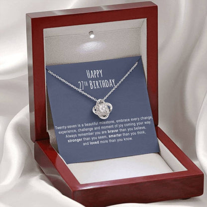 Girlfriend Necklace, Wife Necklace, 27Th Birthday Necklace Gift For Her, 27Th Birthday Necklace Gift For Women, 27Th Birthday Jewelry