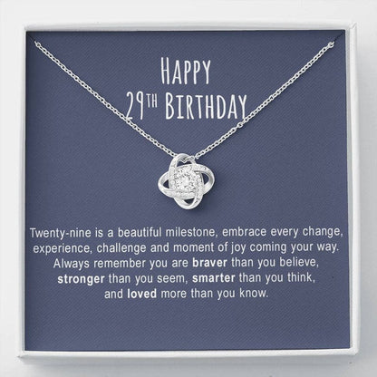 Girlfriend Necklace, Wife Necklace, 29th Birthday Necklace Gift For Her, 29th Birthday Necklace Gift For Women, 29th Birthday Jewelry