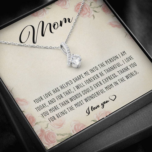 Girlfriend Necklace, Wife Necklace, Your Love Has Helped Shape Me “ Alluring Beauty Necklace