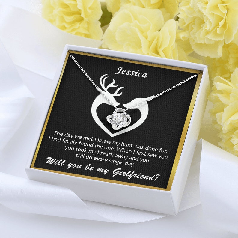 Girlfriend Necklace, Will You Be My Girlfriend Gift, Girlfriend Proposal Ideas, Asking Out Girlfriend, Will You Be My Girlfriend Proposal Necklace