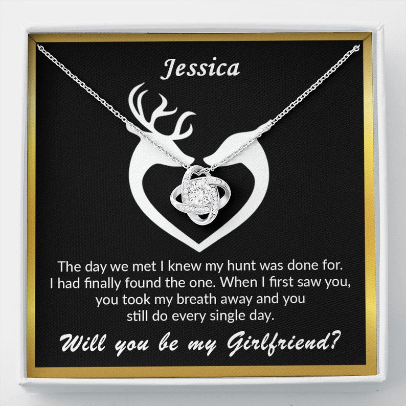 Girlfriend Necklace, Will You Be My Girlfriend Gift, Girlfriend Proposal Ideas, Asking Out Girlfriend, Will You Be My Girlfriend Proposal Necklace