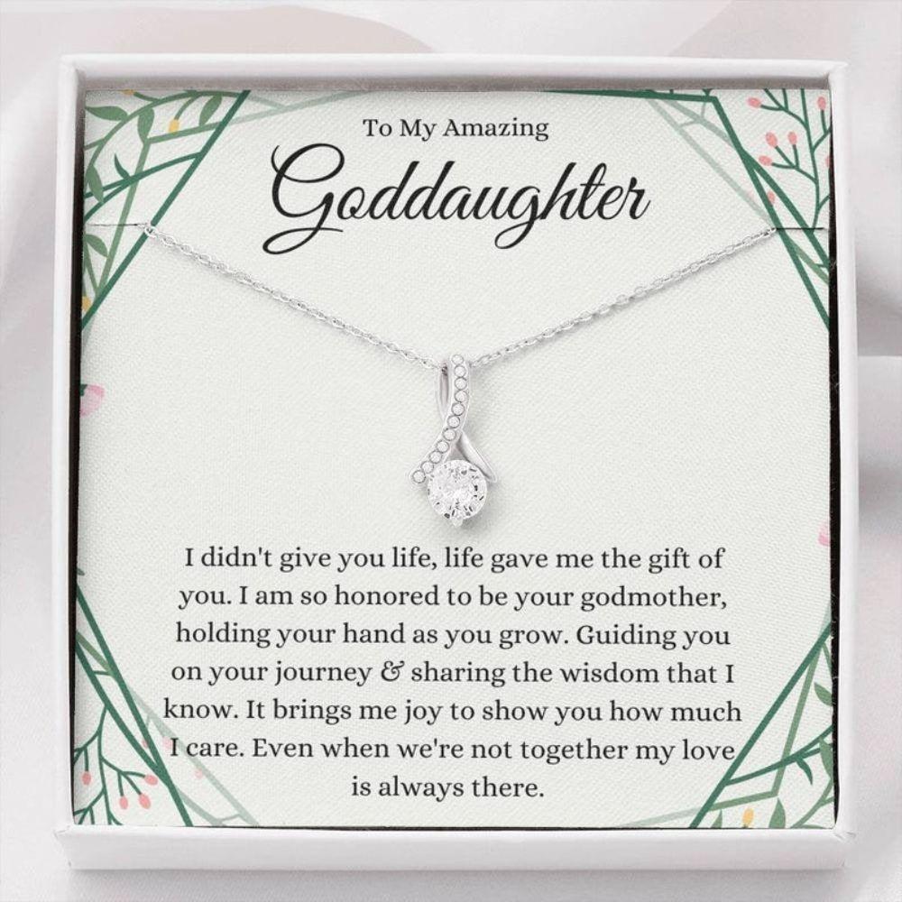 Goddaughter Necklace, Gifts For Goddaughter From Godmother, First Communion Necklace