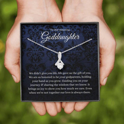 Goddaughter Necklace, Gifts For Goddaughter From Godparents, First Communion Necklace