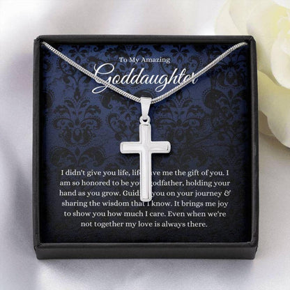 Goddaughter Necklace Gifts From Godfather, Baptism Gift, First Communion Necklace Gift For Girls