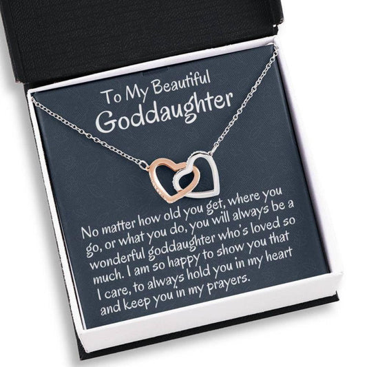 Goddaughter Necklace, To My Goddaughter Necklace Gift From Godmother Necklace Gift For First Communion, Confirmation, Birthday