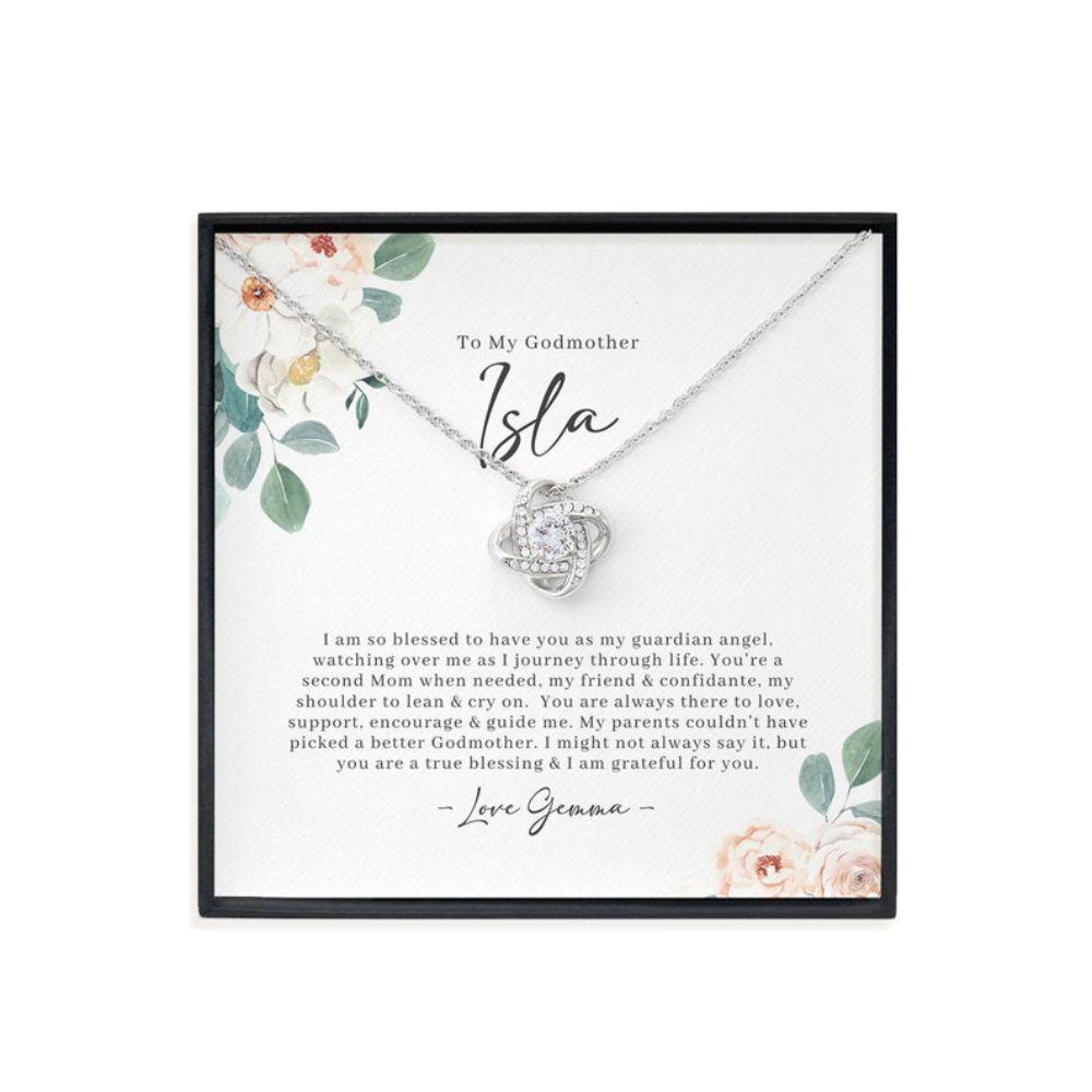 Godmother Necklace, Godmother Gift, Thank You Gift For Godmother, Mothers Day Necklace Gifts, Gift From Goddaughter To Godmother