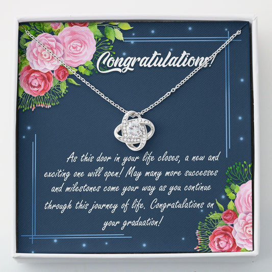 Graduation Necklace, Graduation Gift For Her Class Of 2022 Gift For Daughter, Friend - Love Knot