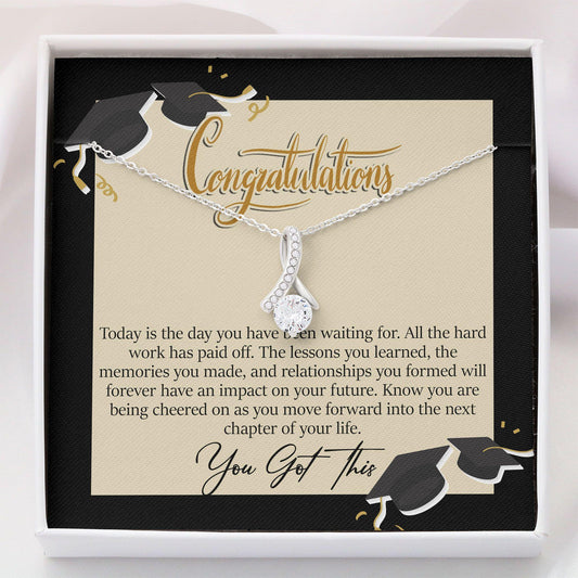 Graduation Necklace, Graduation Jewelry - Class Of 2022 Graduation Gift - Alluring